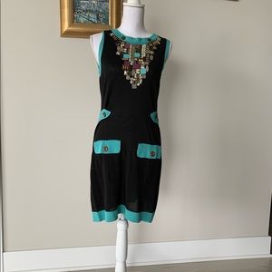 Rare vintage knit embellished dress